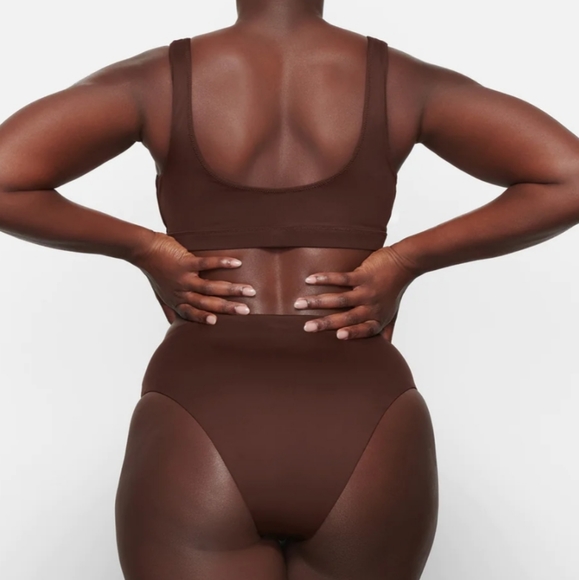 Skims Swim Mid Waist Bottoms - cocoa - Picture 4 of 10